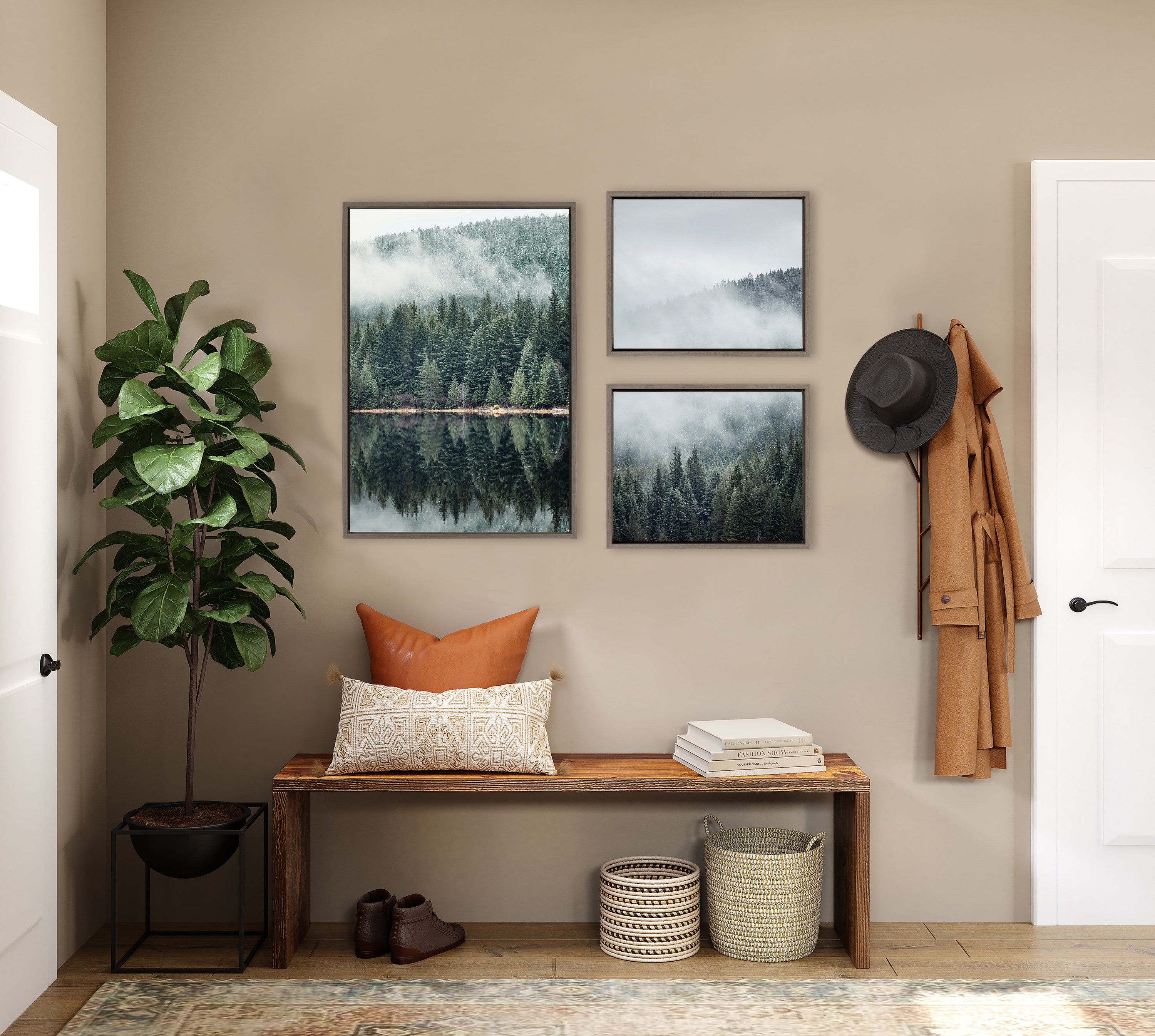 Art Set 3 Piece Set Sylvie Graywash 5
