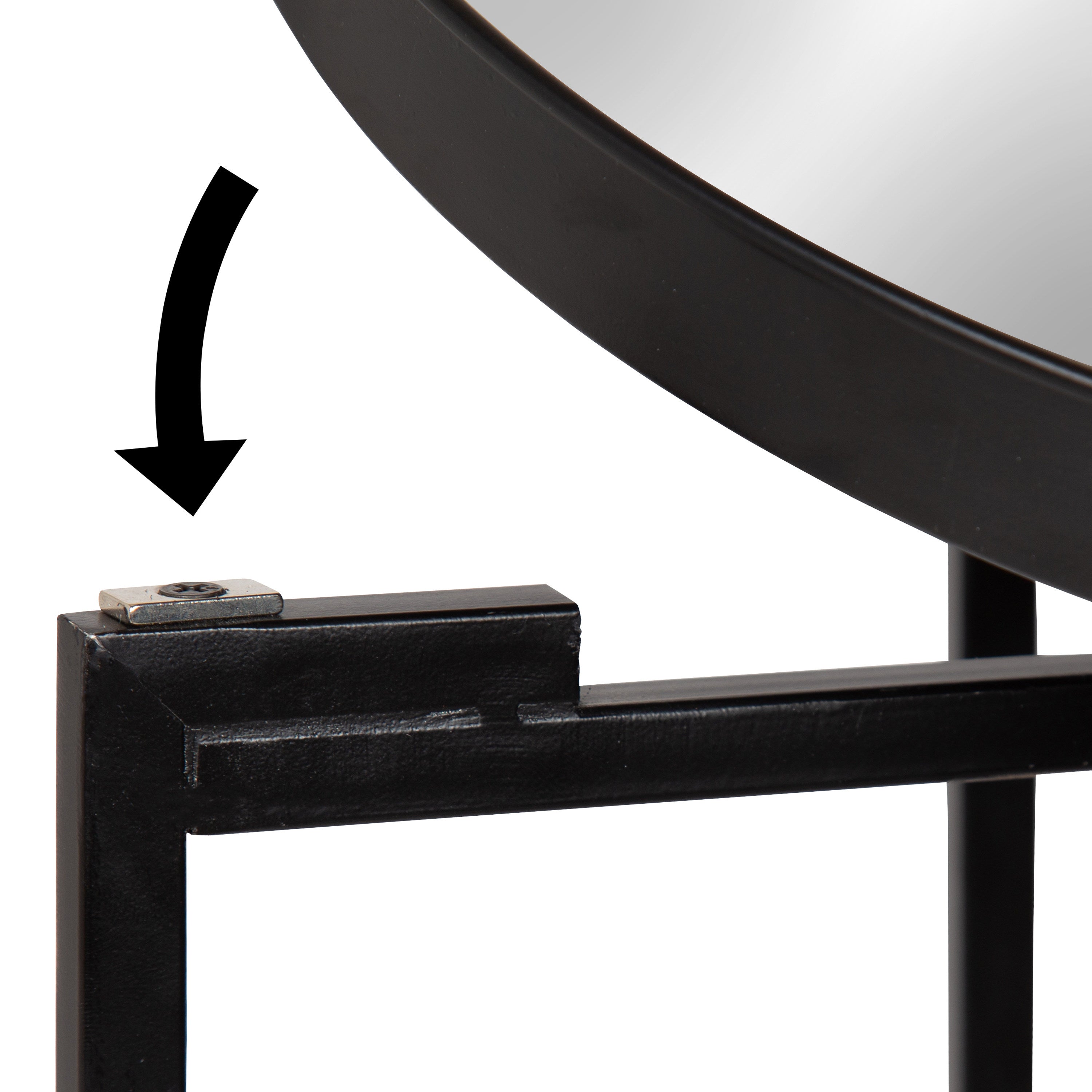 Tea Table Black Mirror 14x14x26 5