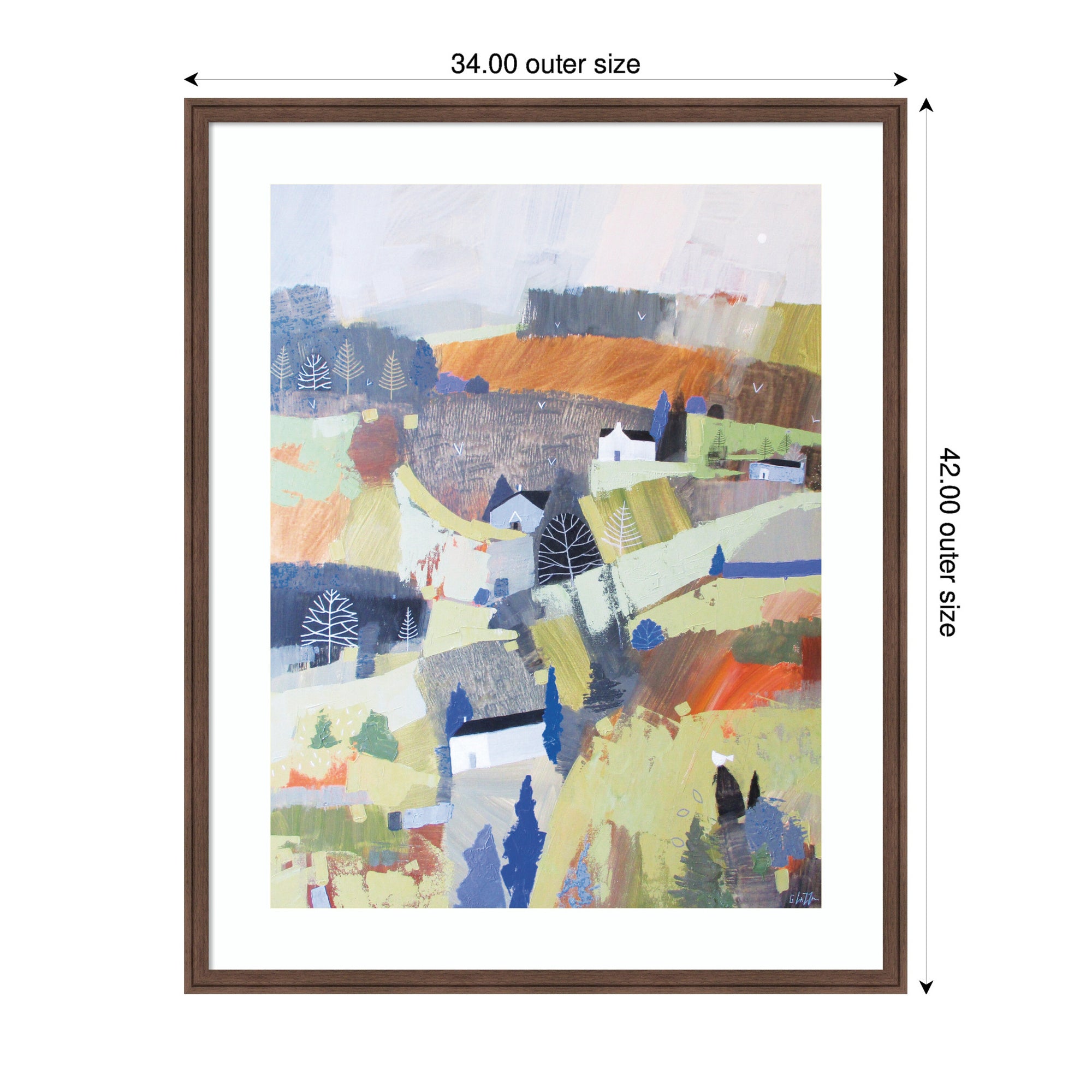 Framed Art Worlds View by Giuliana Lazzerini