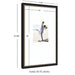 Wall Frame Belmont Black 16x26 matted to 8x10 2