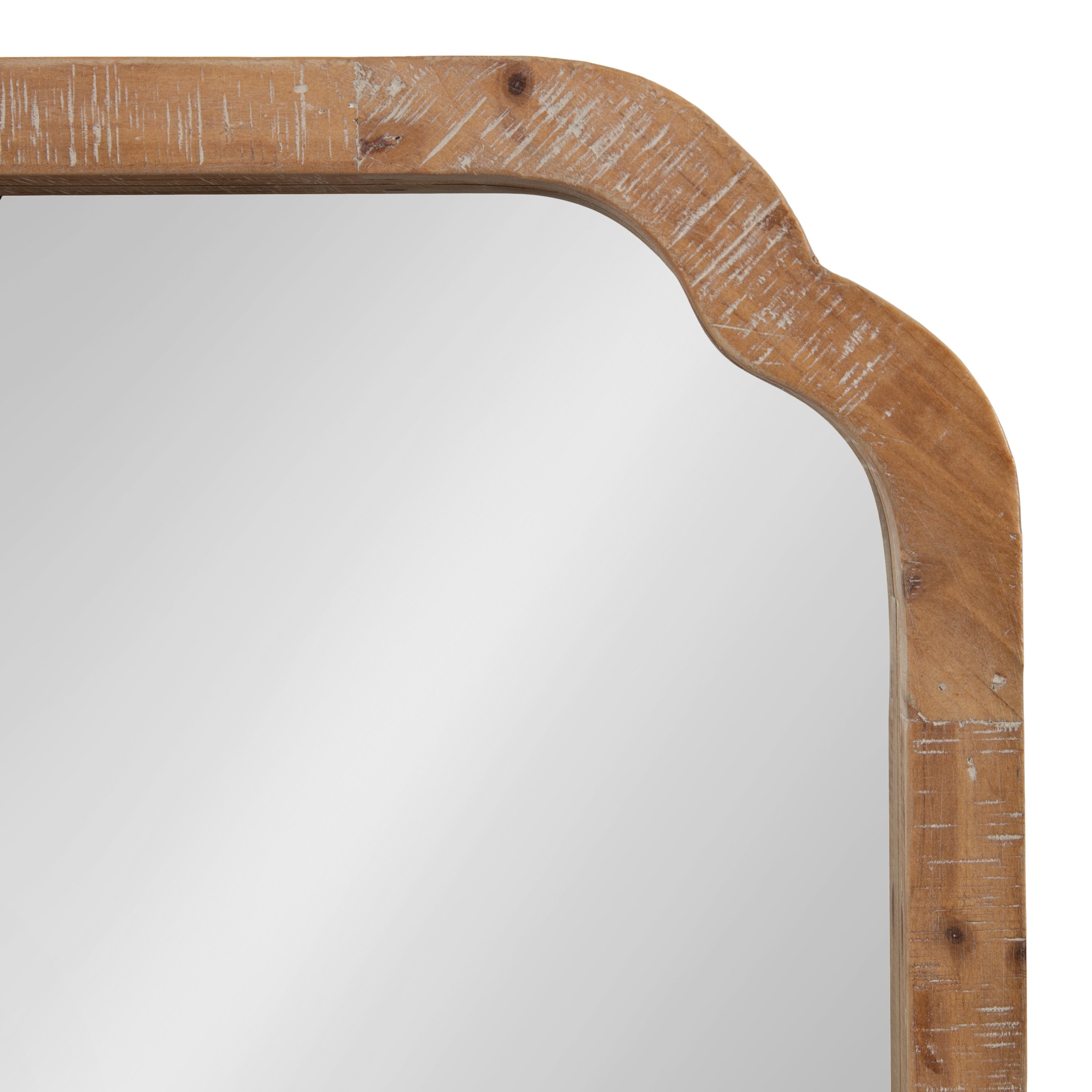 Scallop Mirror Brown 18x48 3
