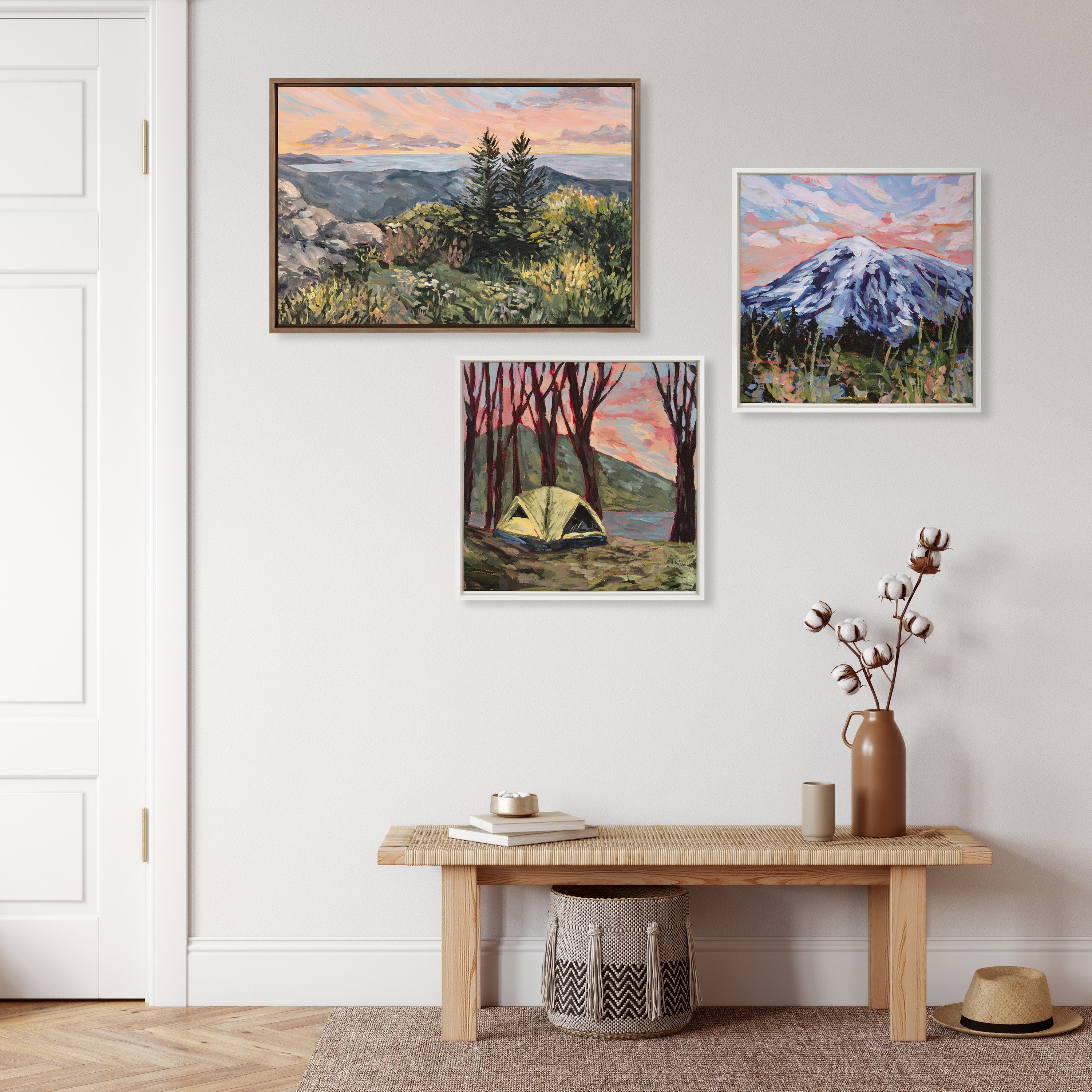 Framed Canvas 23x33 Sylvie Dark Gold 6