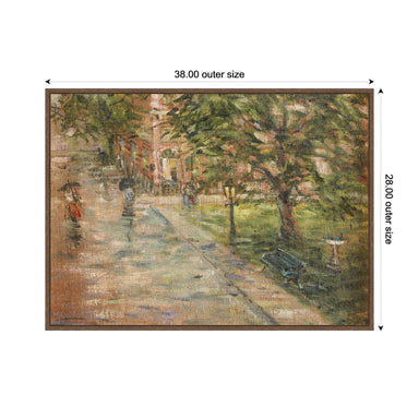 Framed Canvas Sylvie Walnut 38x28 2