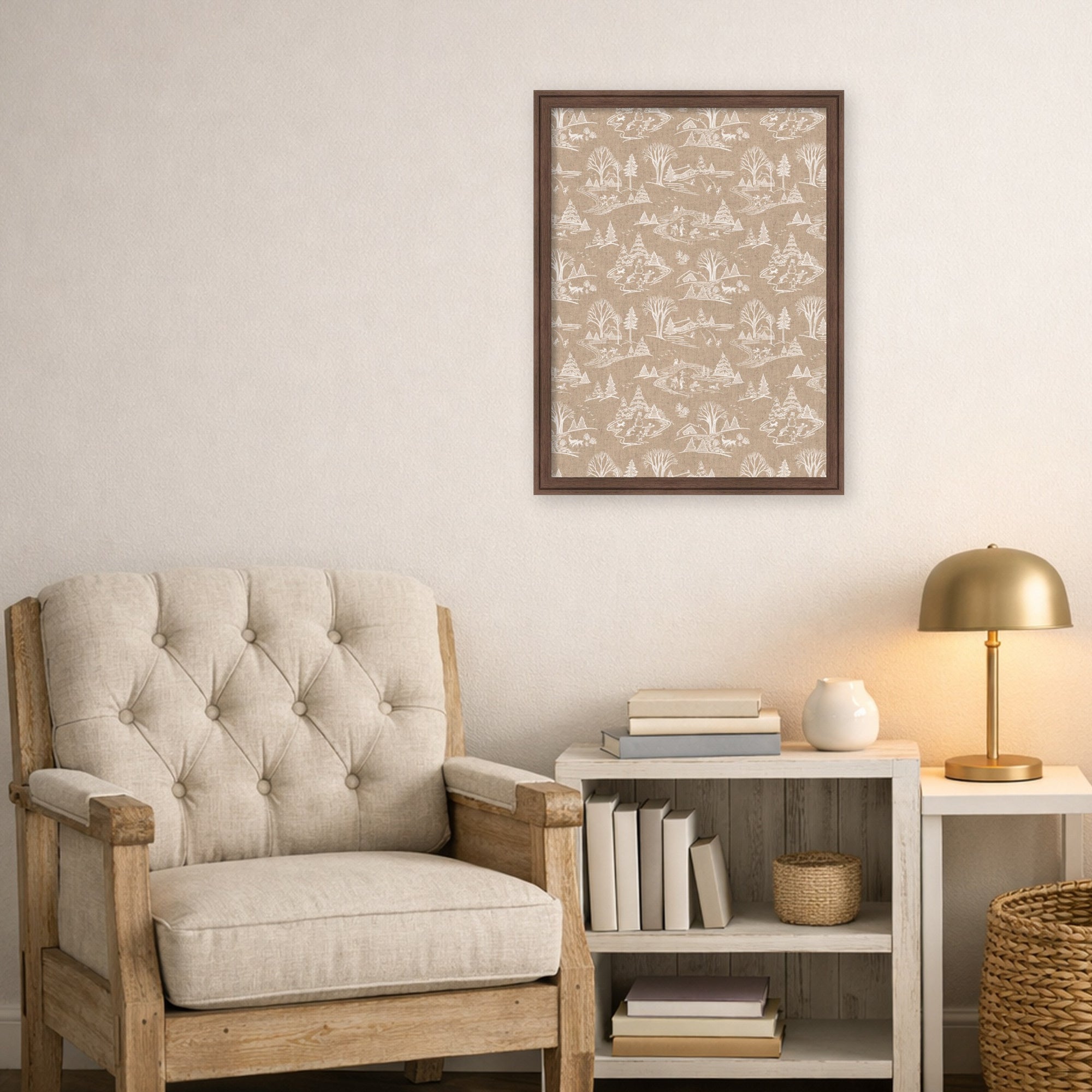 Magnetic Canvas Florence Medium Brown 20x26 6
