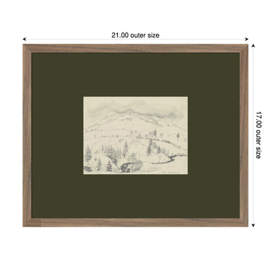 Framed Art Svelte Walnut 21x17 2