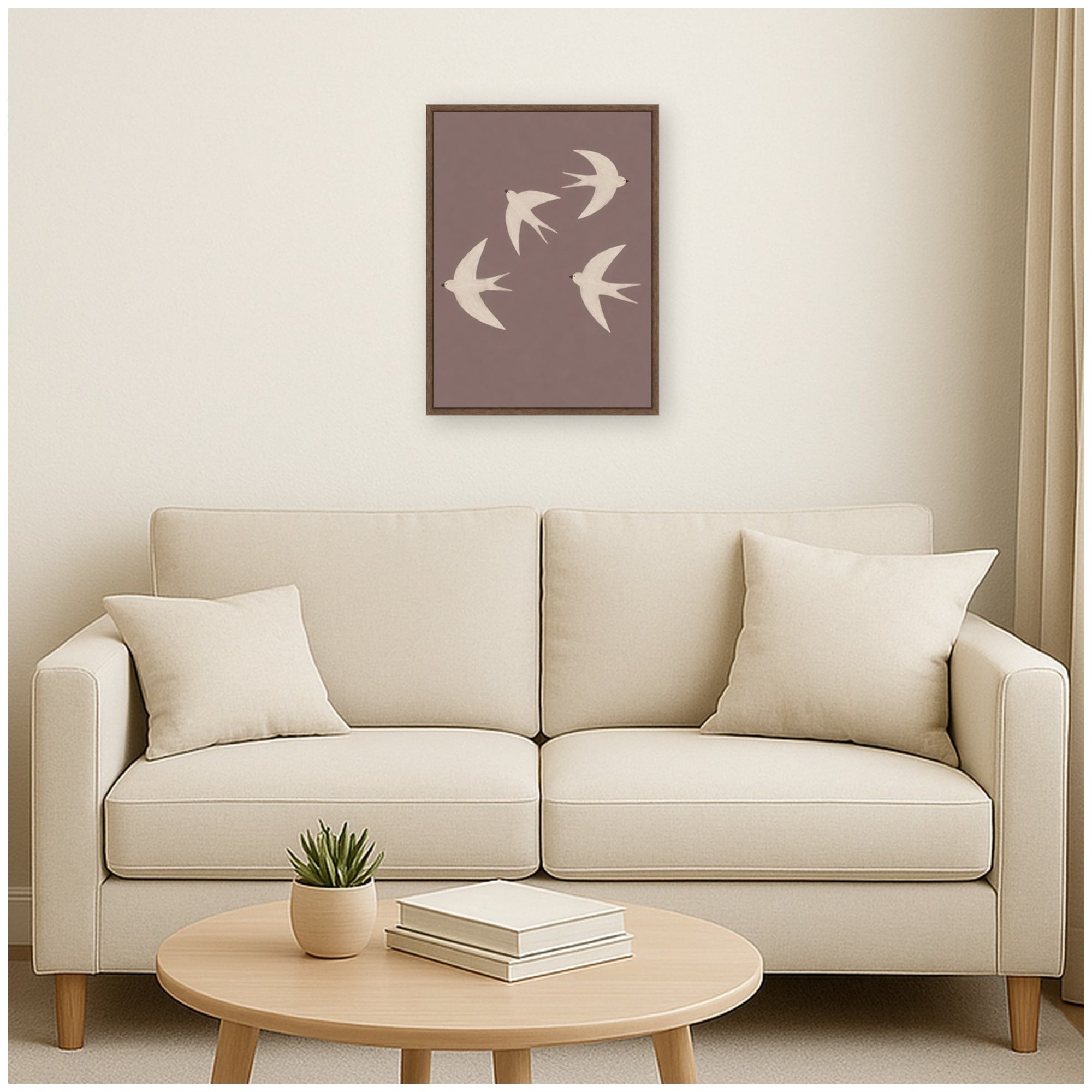 Framed Canvas 18x24 Sylvie Walnut 5