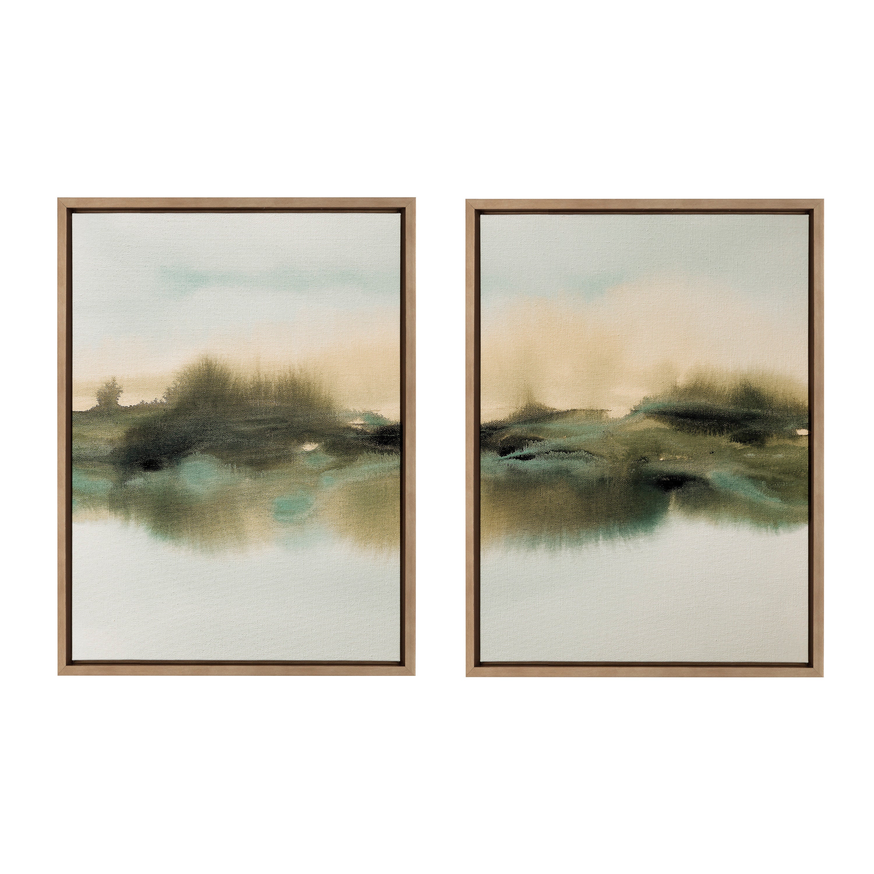 Art Set 2 Piece Set 18x24 Sylvie Dark Gold 2