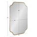 Scallop Mirror 24x36 Gold 5