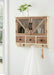 Cabinet Rustic Brown White 21x6x20 7