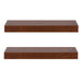 Floating Shelf 2 Piece 24 Inch Walnut Brown 3