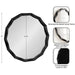 Round Mirror Black 26x26 2