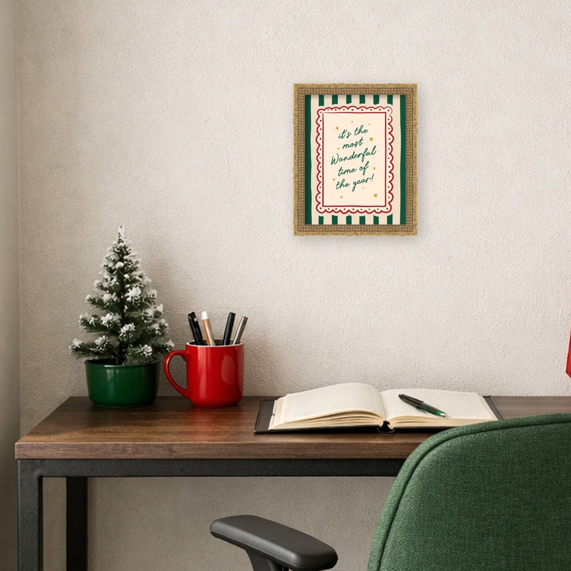 Mounted Canvas Castellan Gold 13x16 5