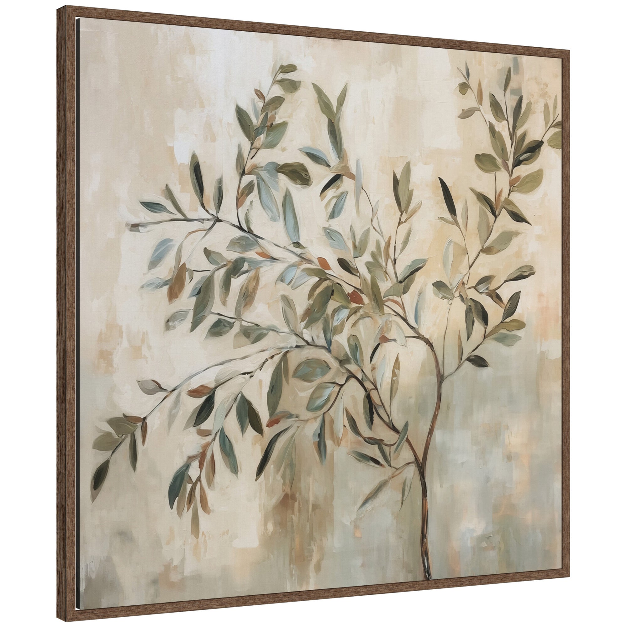 Framed Canvas 30x30 Sylvie Walnut 1