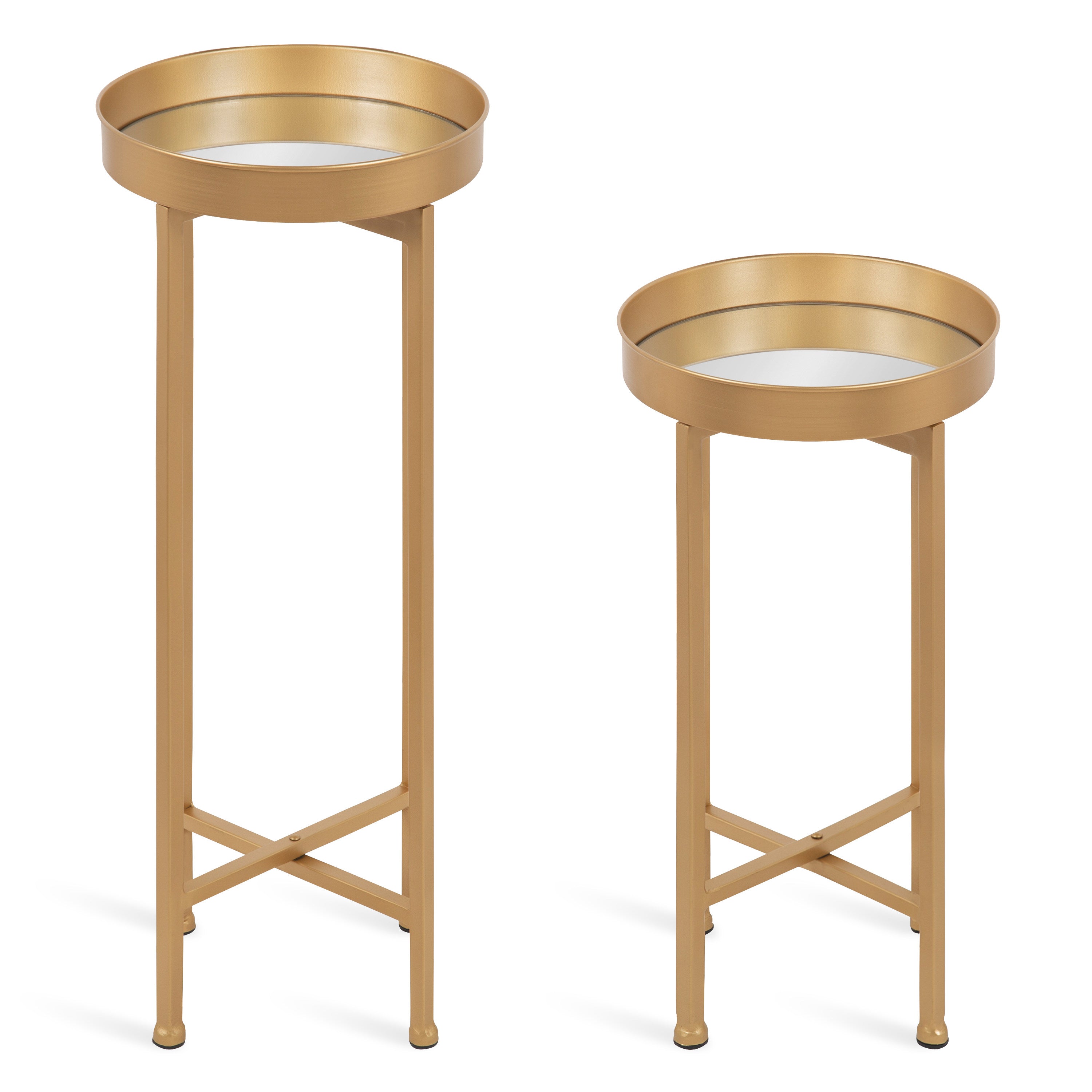 Nesting Table Gold 2 Piece 3