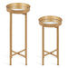 Nesting Table Gold 2 Piece 3