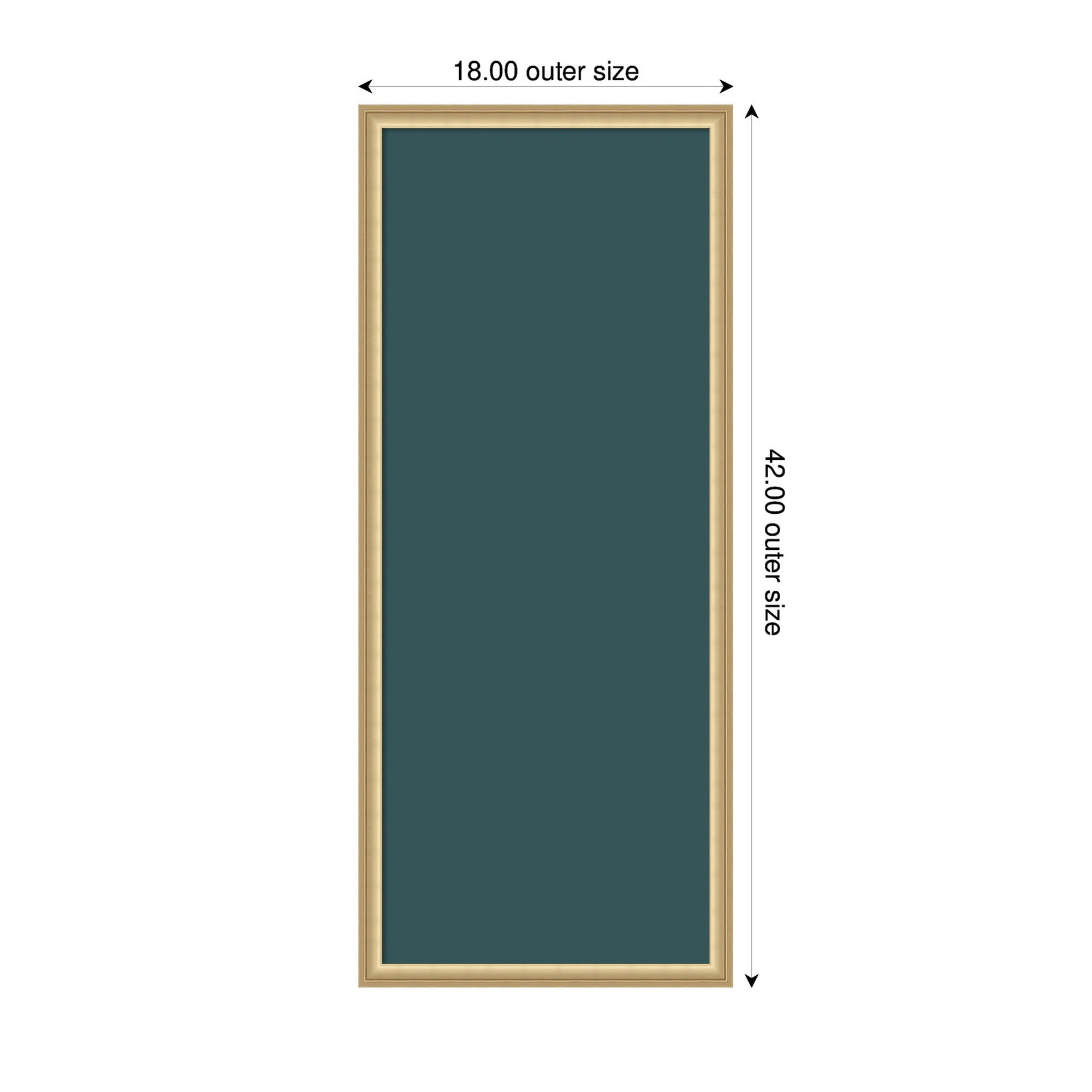 Framed Fabric Pinboard Deep Sea Teal Wall Organization