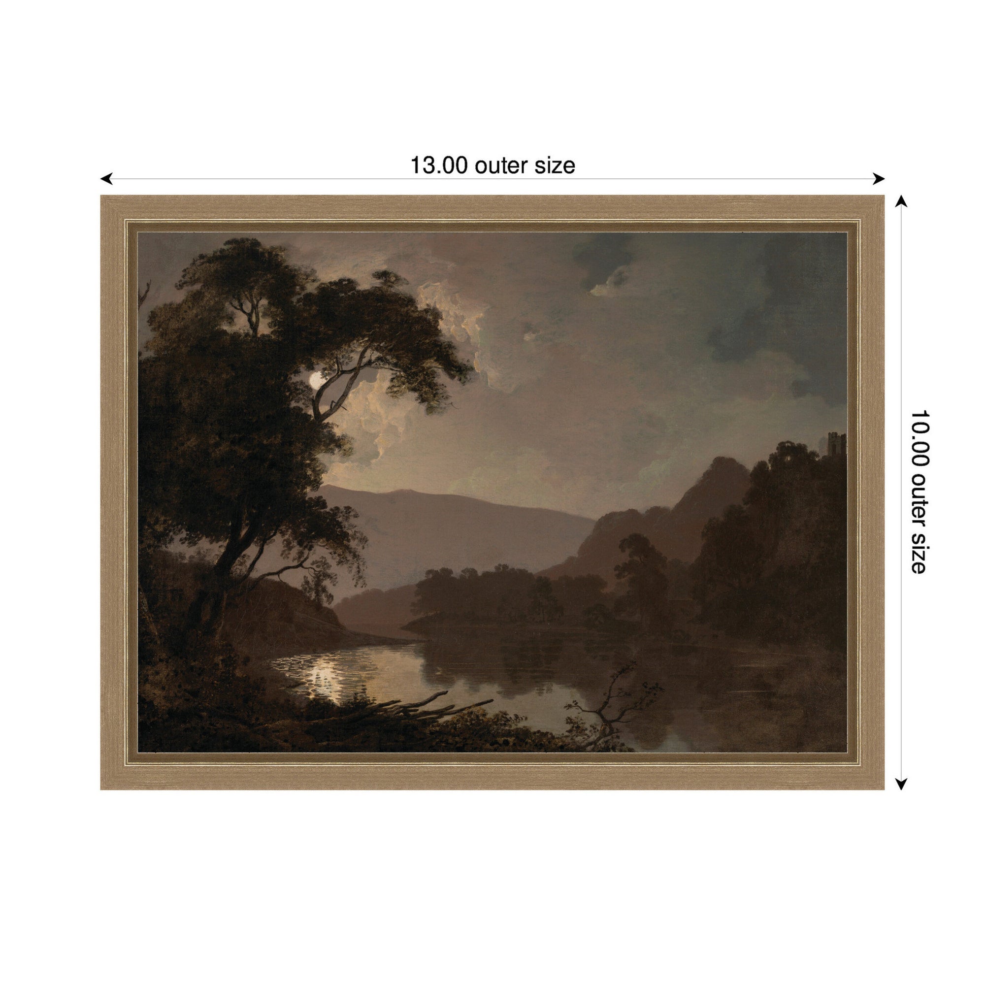 Framed Canvas 13x10 Sylvie Dark Gold 2