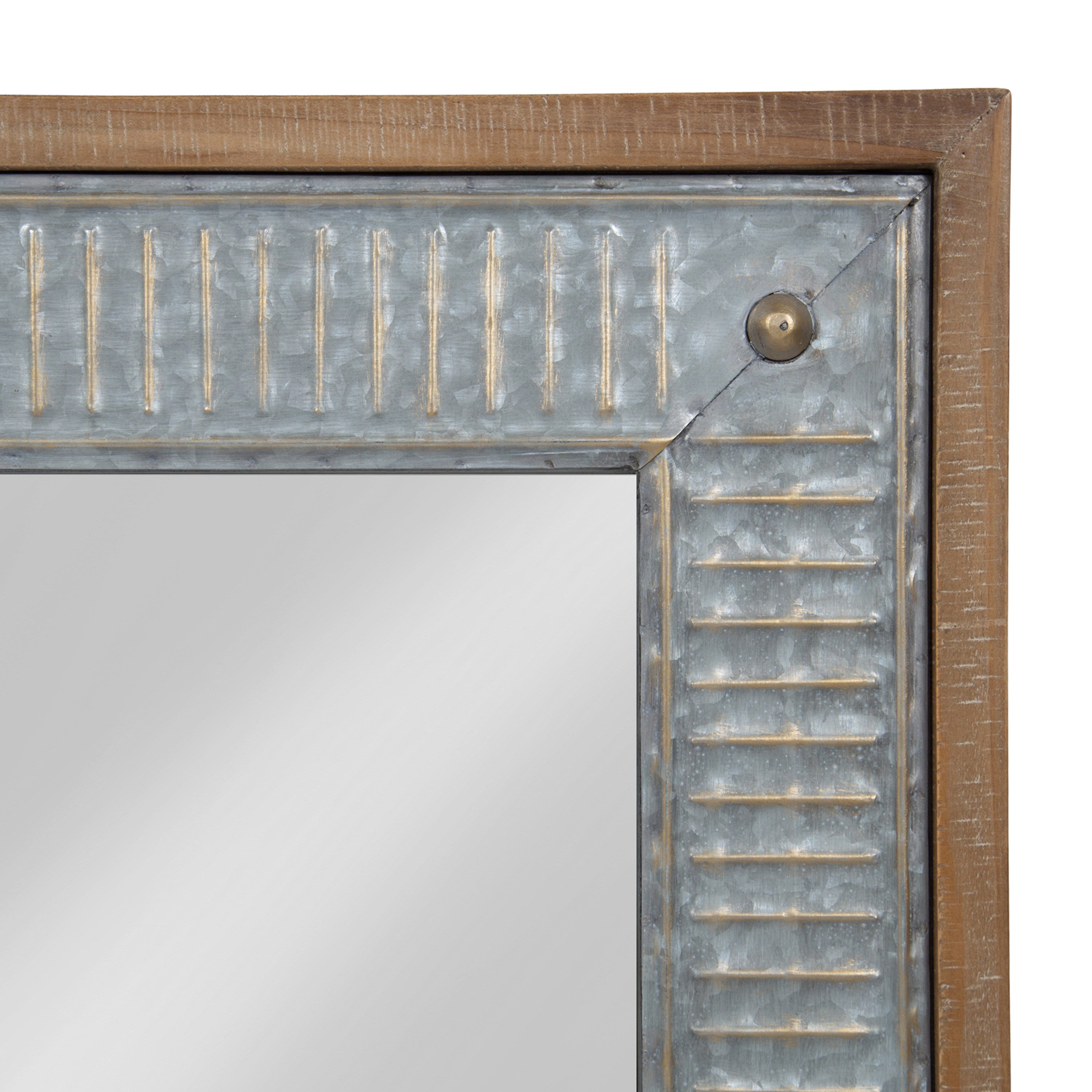 Rectangle Mirror 20x30 Rustic Brown 3
