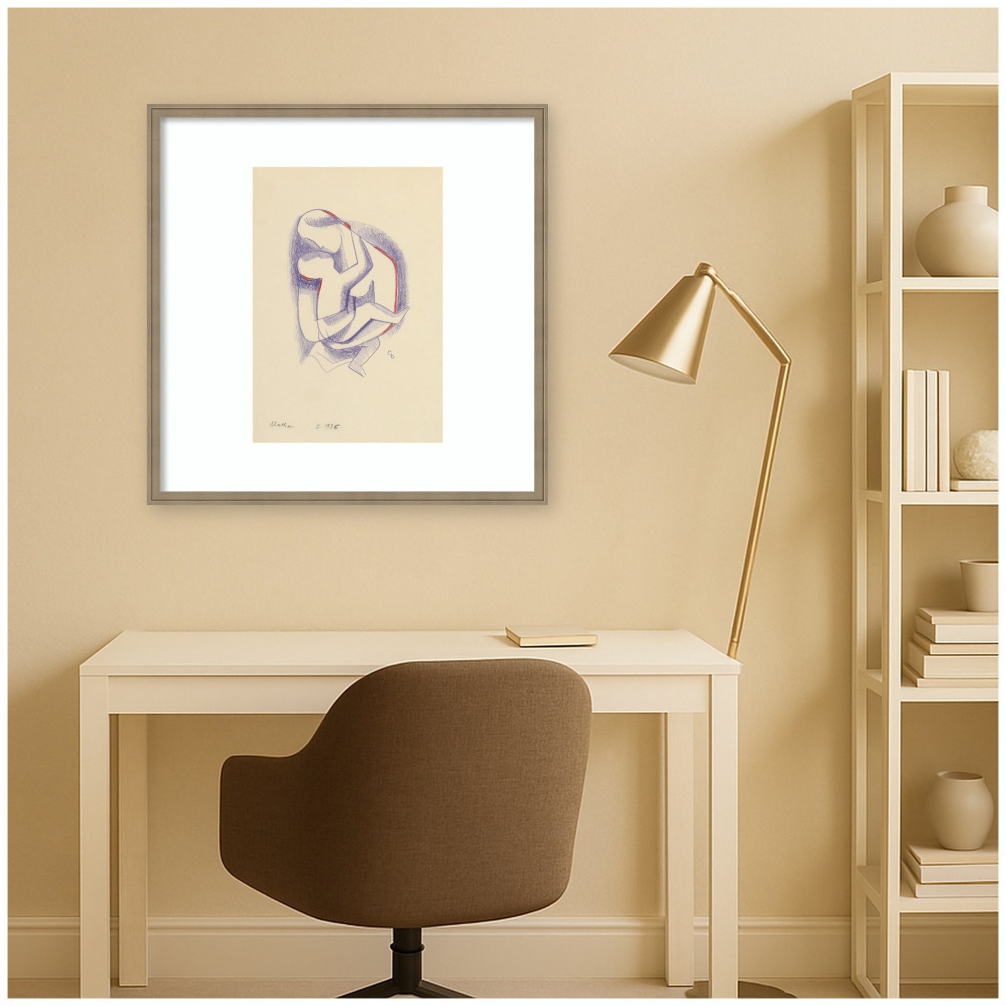 Mother 1936 Mikulas Galanda by Nostalgia Prints Framed Wall Art Print