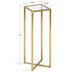 Side Table Clear Gold 7x7x21 2