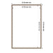 Dry Erase Board Bradford Bead Silver 25x37 2