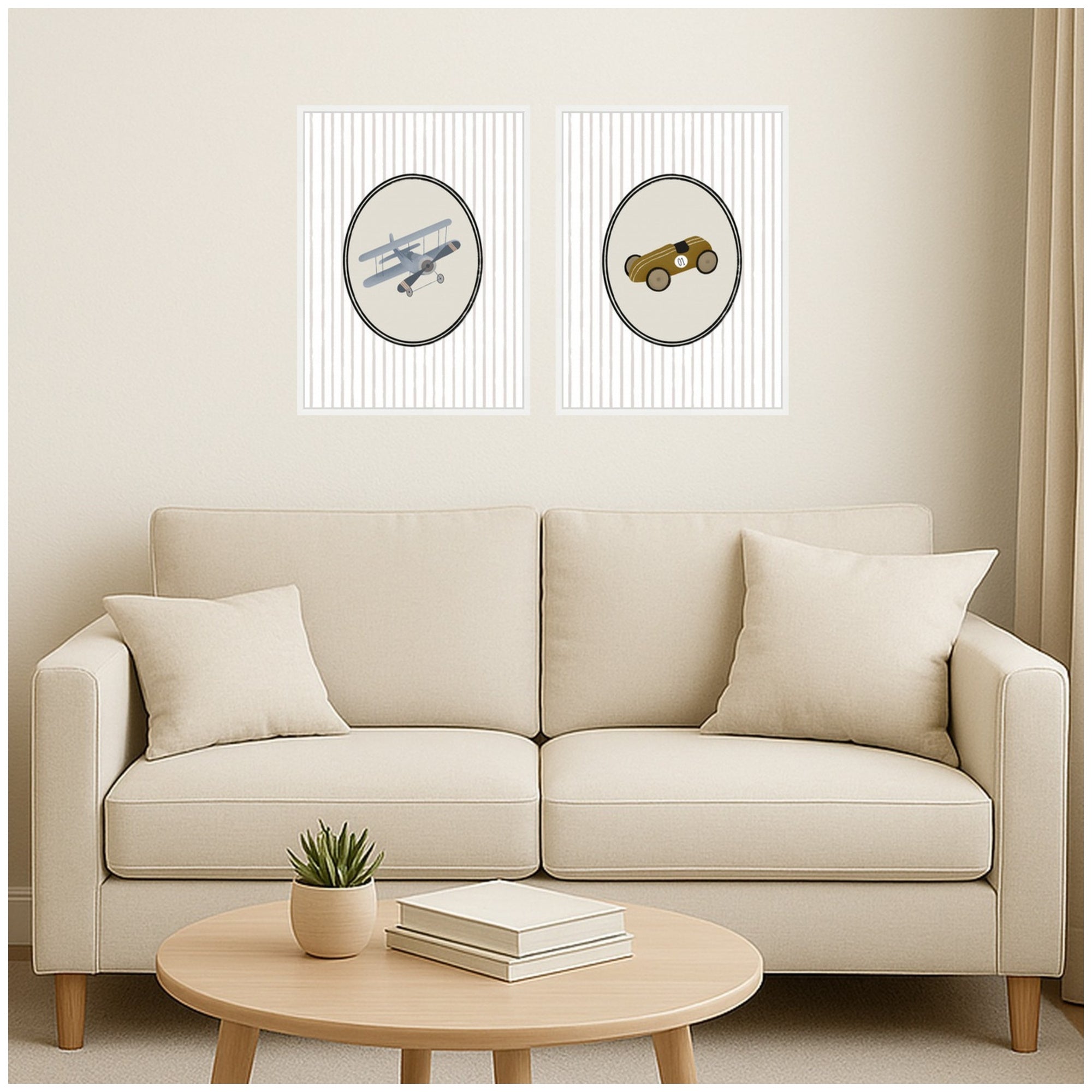 Art Set Sylvie White 2 Piece Set 18x24 5