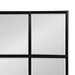 Windowpane Mirror Black 24x36 3