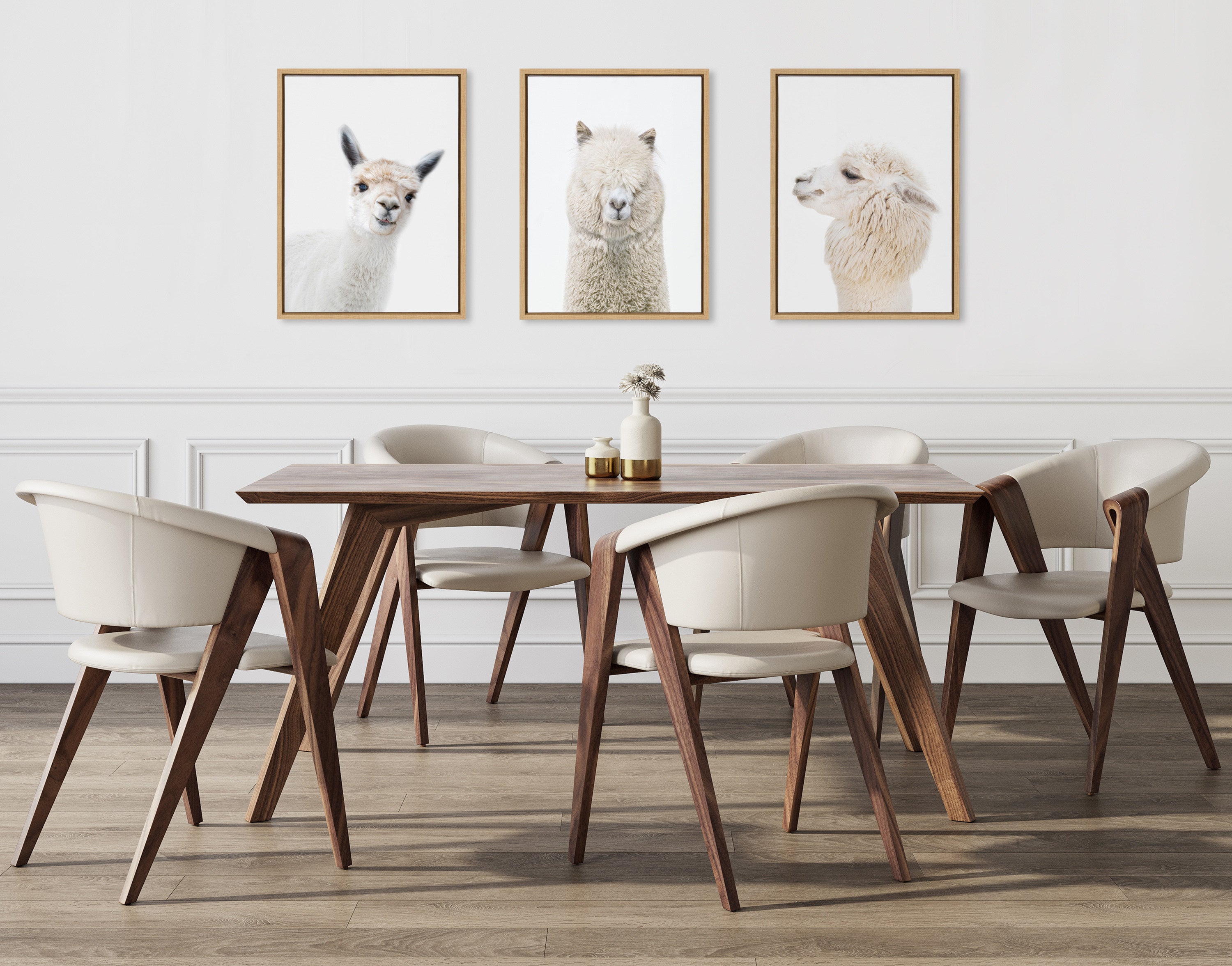 Framed Canvas Sylvie Natural 18x24 6