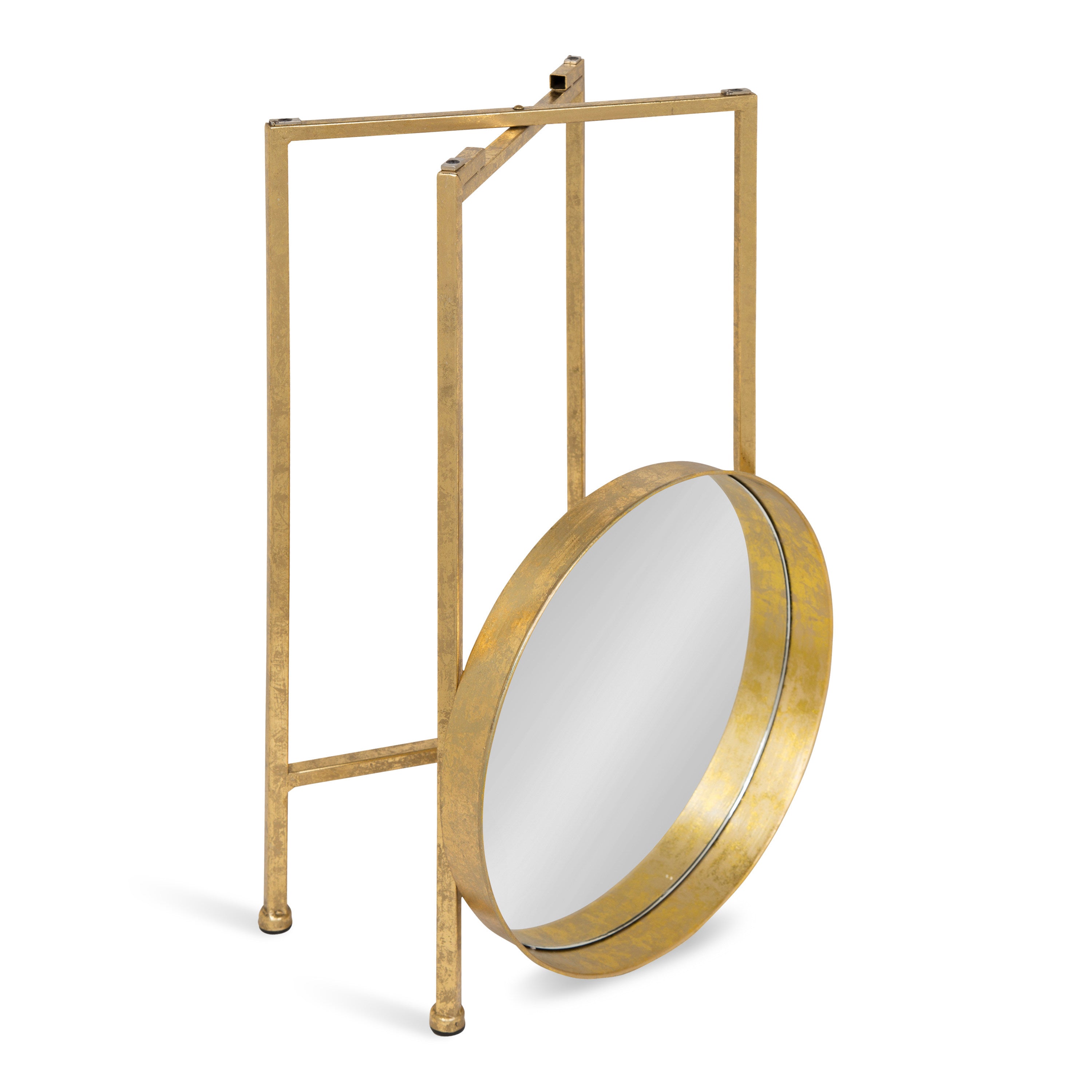 Tea Table Gold Mirror 14x14x26 4