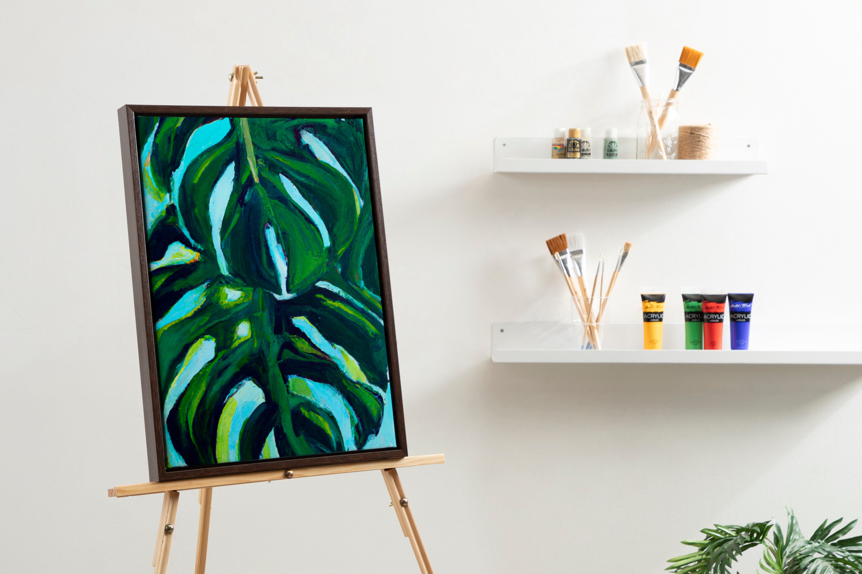 Framed Canvas 18x24 Sylvie Walnut 5