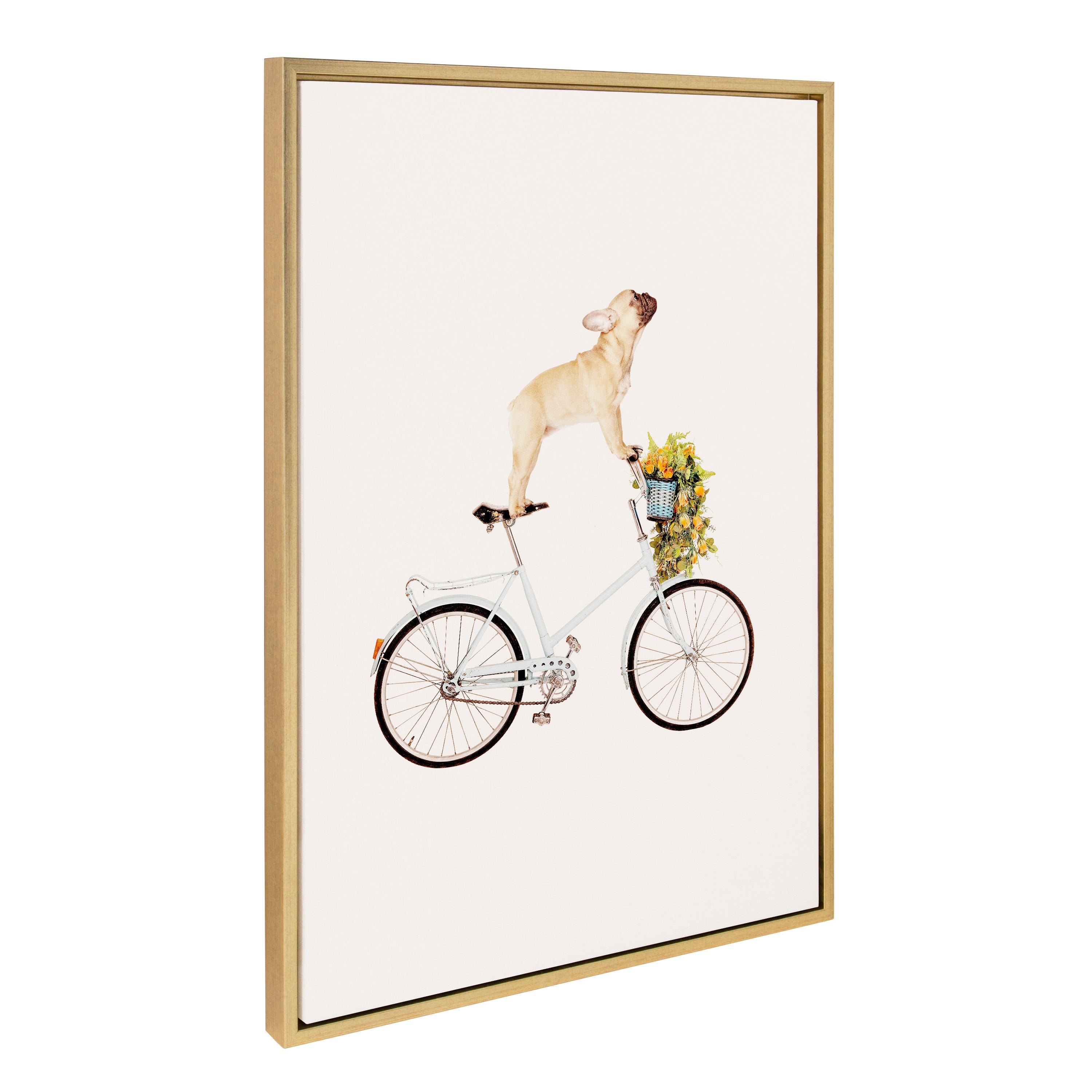 Framed Canvas Sylvie Bright Gold 23x33 1