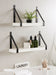 Floating Shelf White Black 2 Piece 7