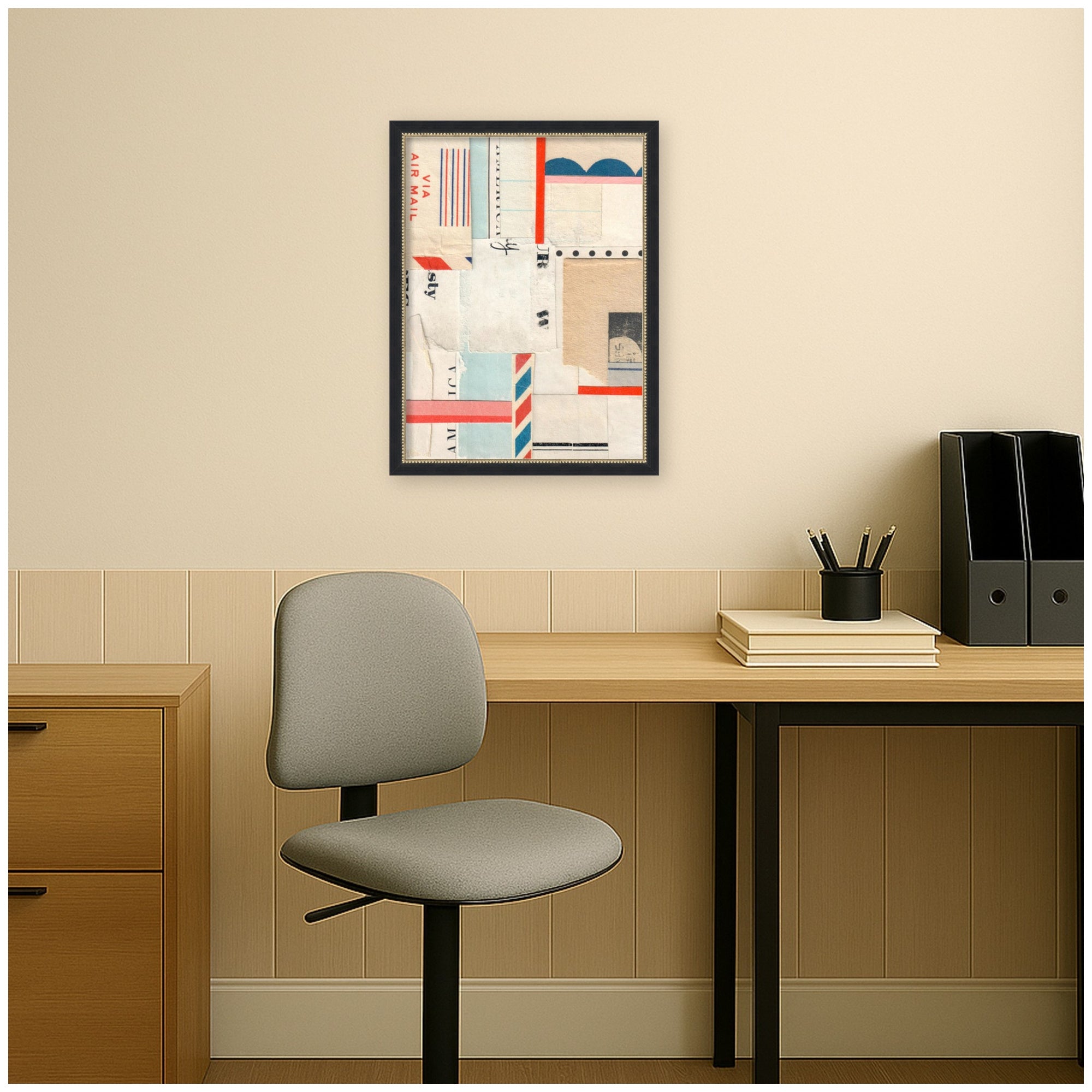 Mounted Canvas Belmont Black 20x26 7