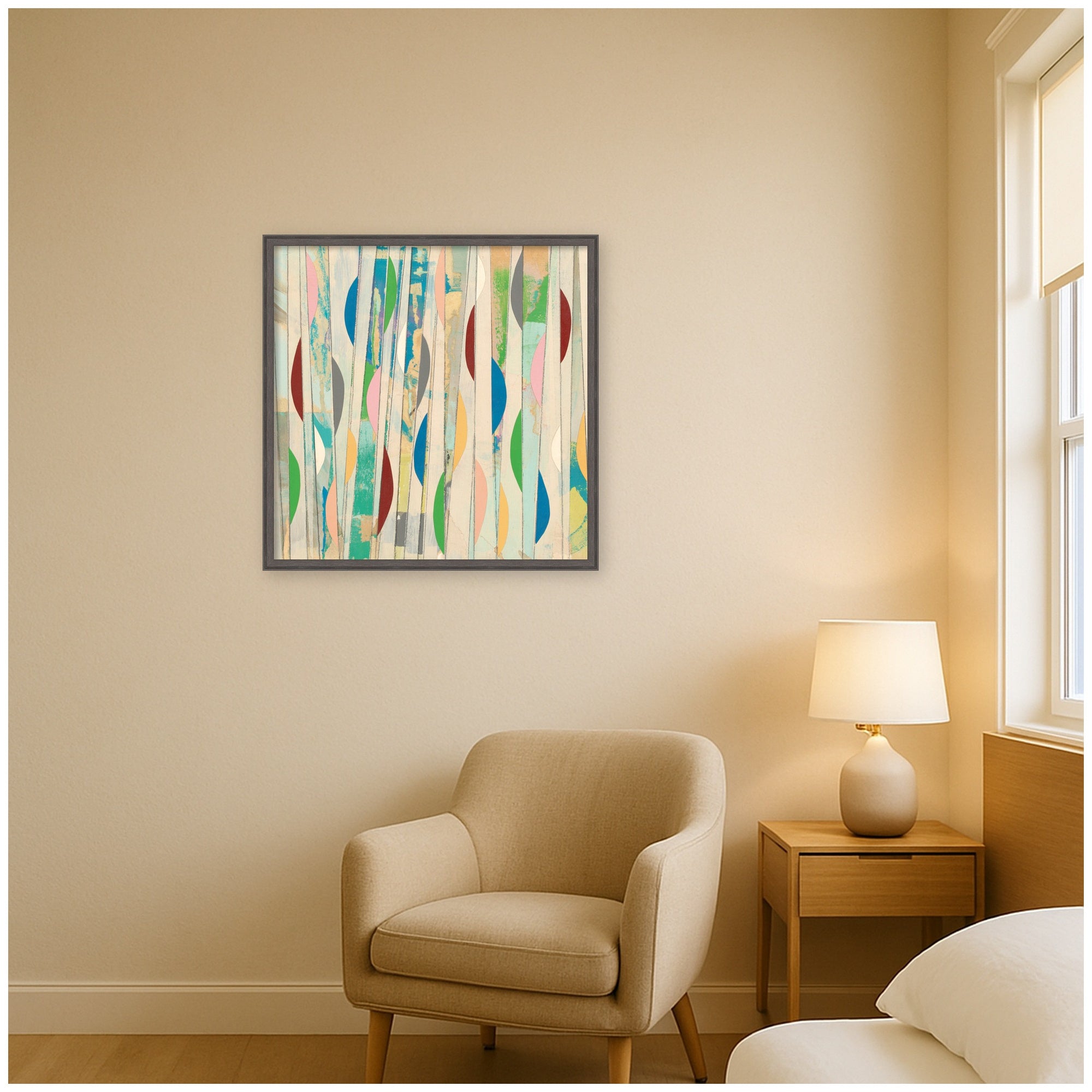 Geometric Abstract 2 FC by Felicia Dadak Framed Mounted Canvas Wall Art Print