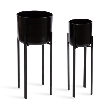 Freestanding Planter Black 2 Piece 1