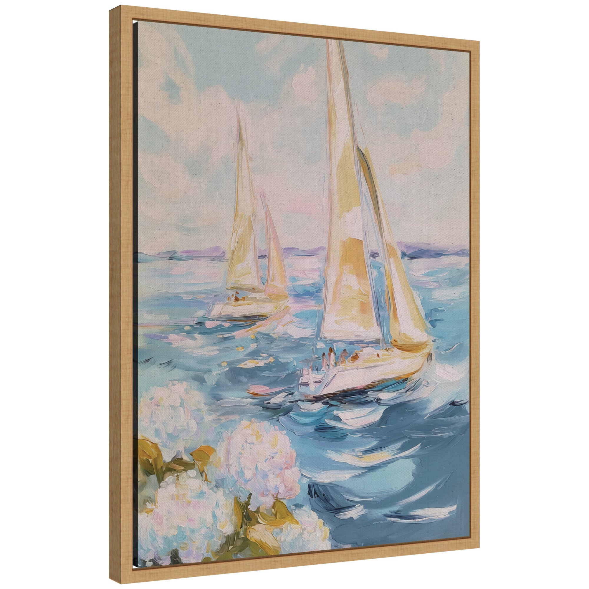 Framed Canvas Sylvie Natural 18x24 1