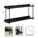 Accent Shelf Black 28x7x15 2