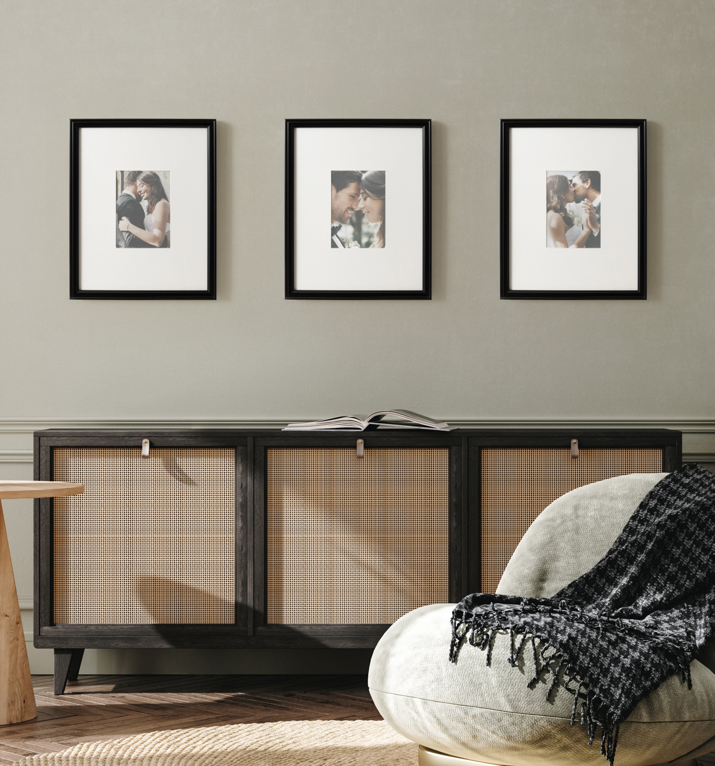 Wall Frame Black 11x14 matted to 5x7 8