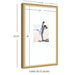 Wall Frame Florence Gold 16x26 matted to 8x10 2