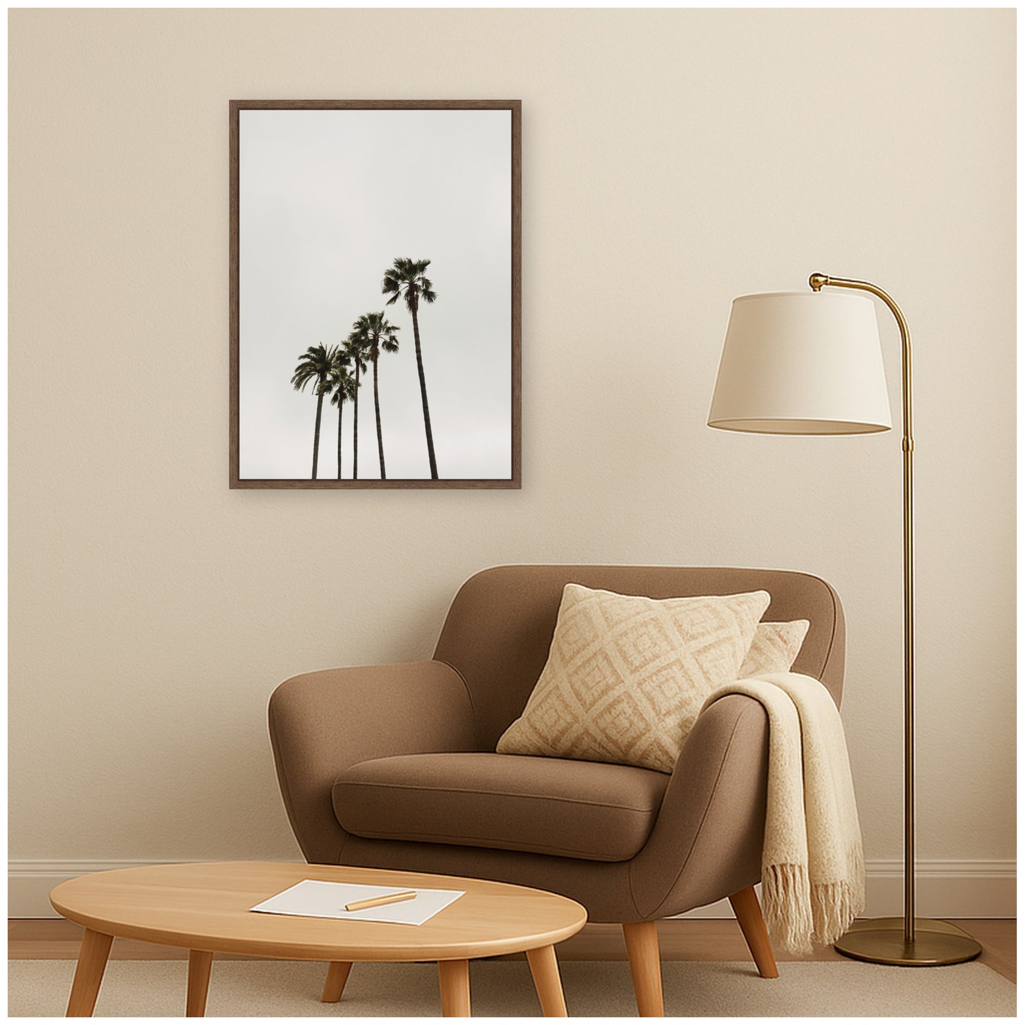 Framed Canvas 18x24 Sylvie Walnut 5