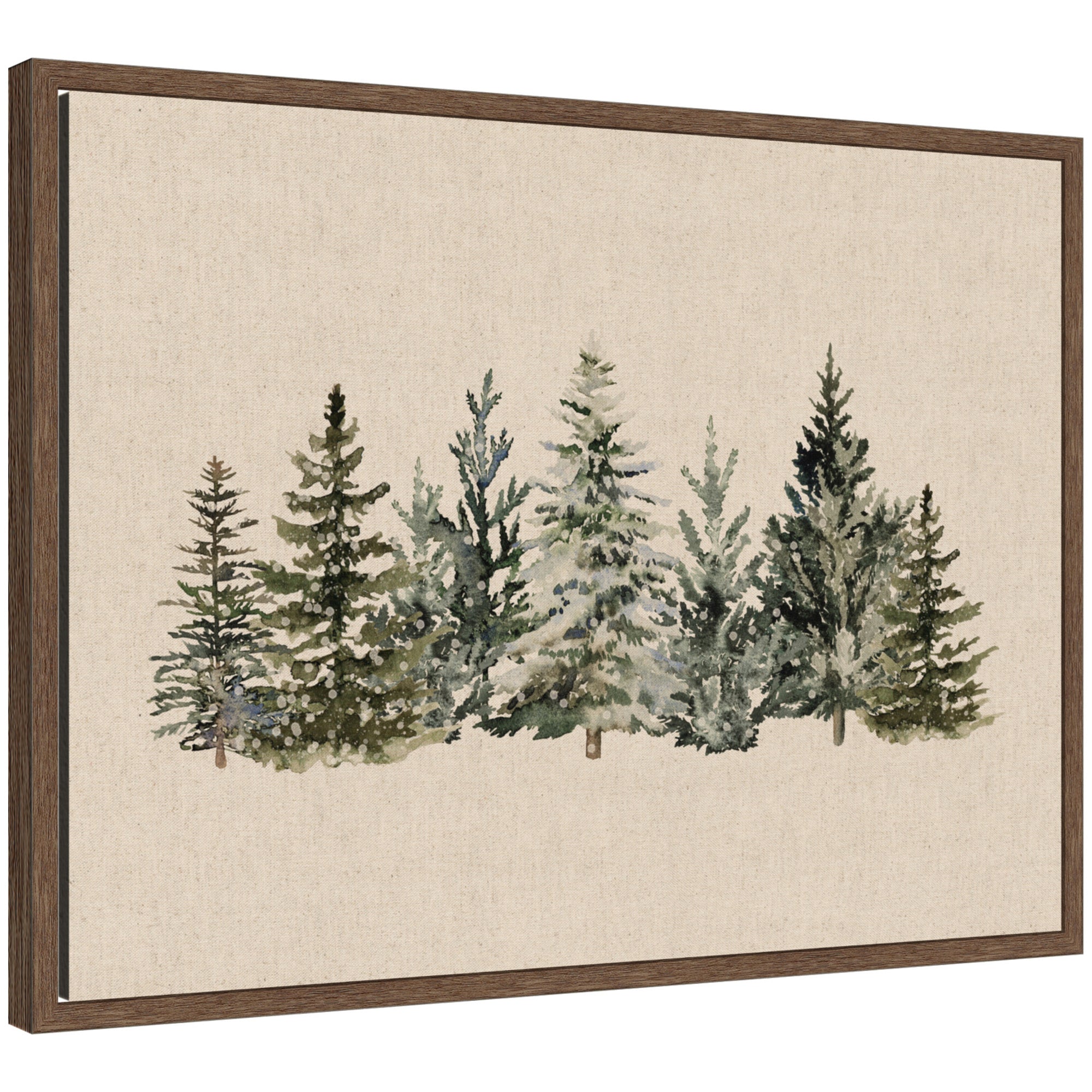 Framed Canvas Sylvie Walnut 24x18 1