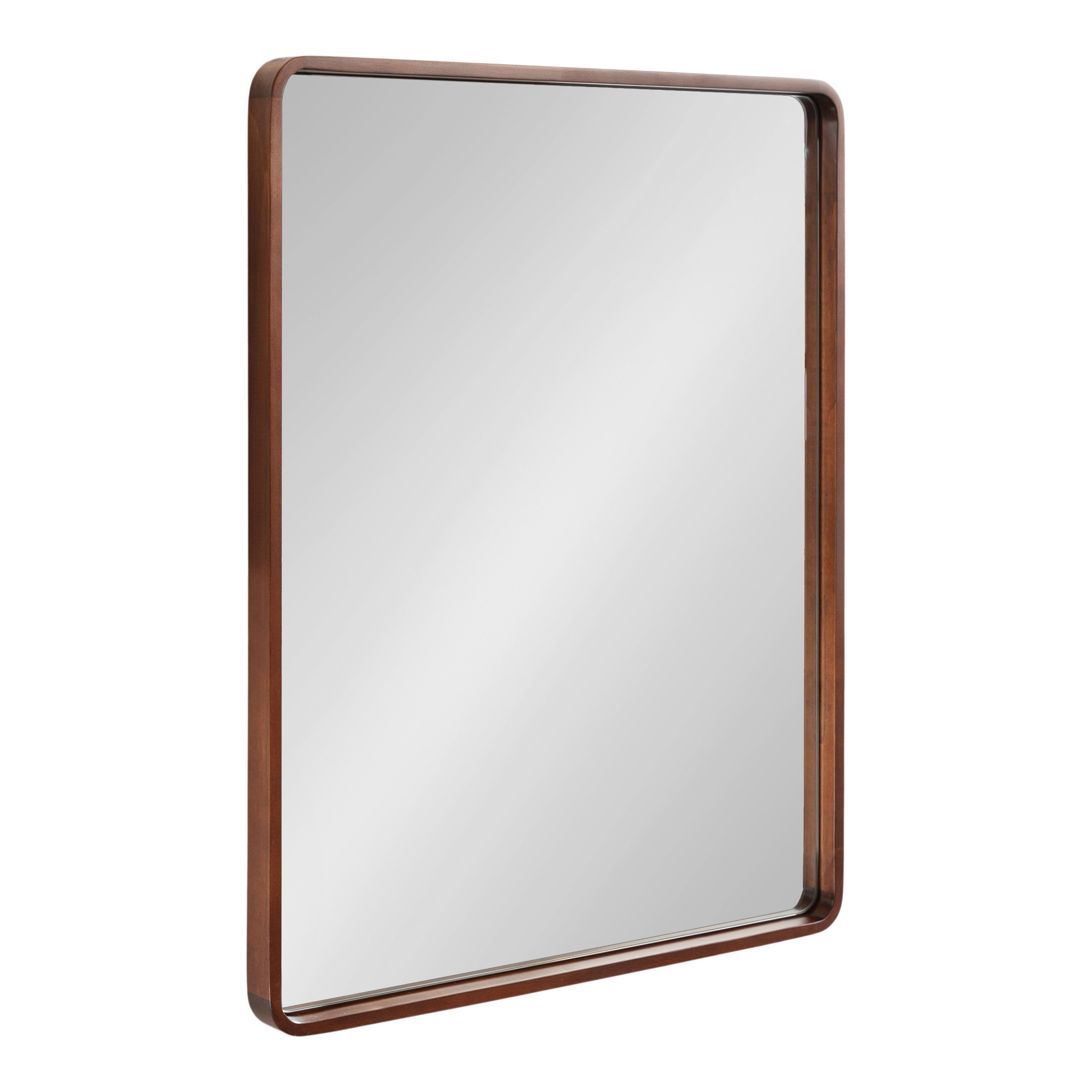Rectangle Mirror Dark Brown 24x30 1