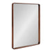 Rectangle Mirror Dark Brown 24x30 1