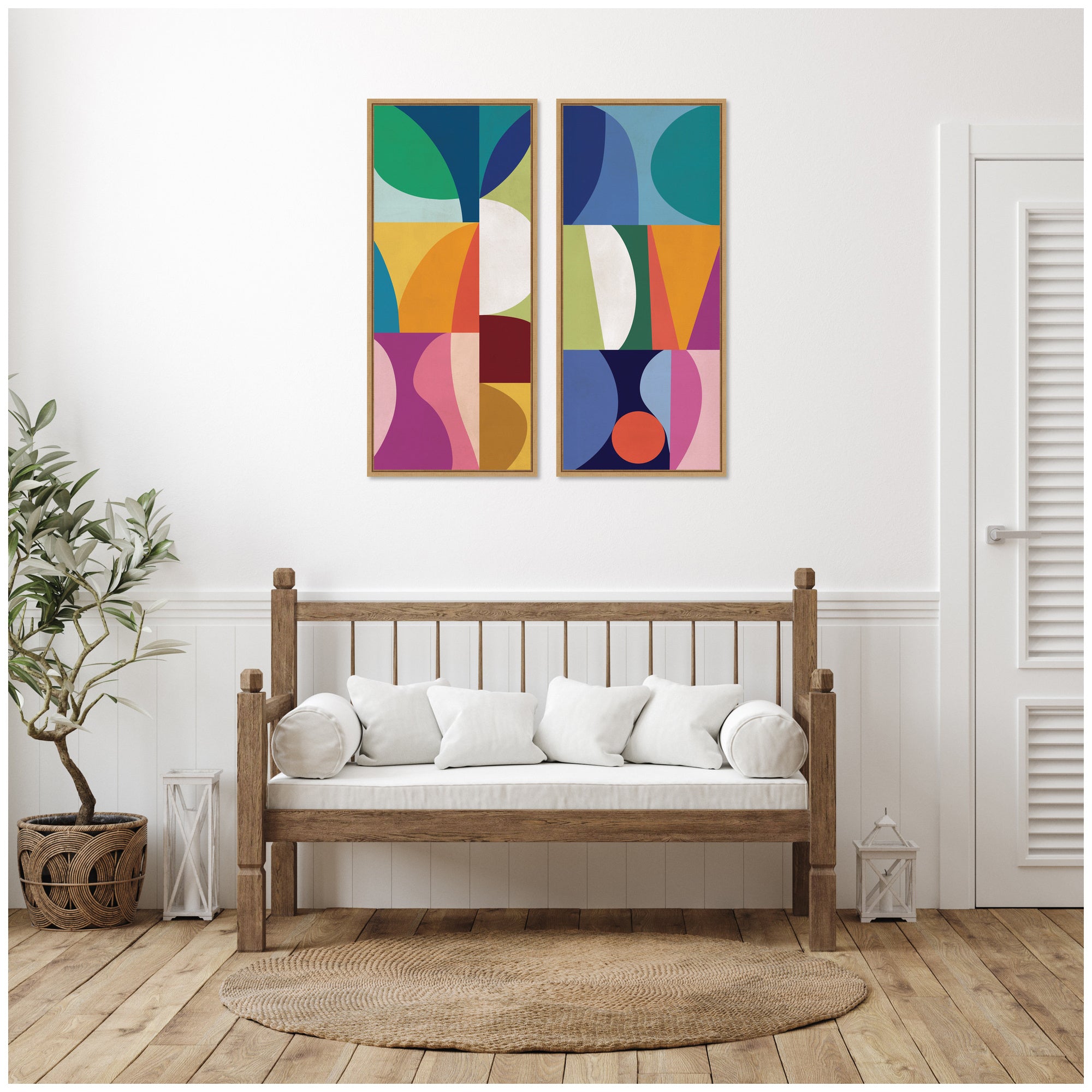 Art Set Sylvie Natural 2 Piece Set 18x40 5
