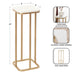 Drink Table White Gold 8x8x22 2