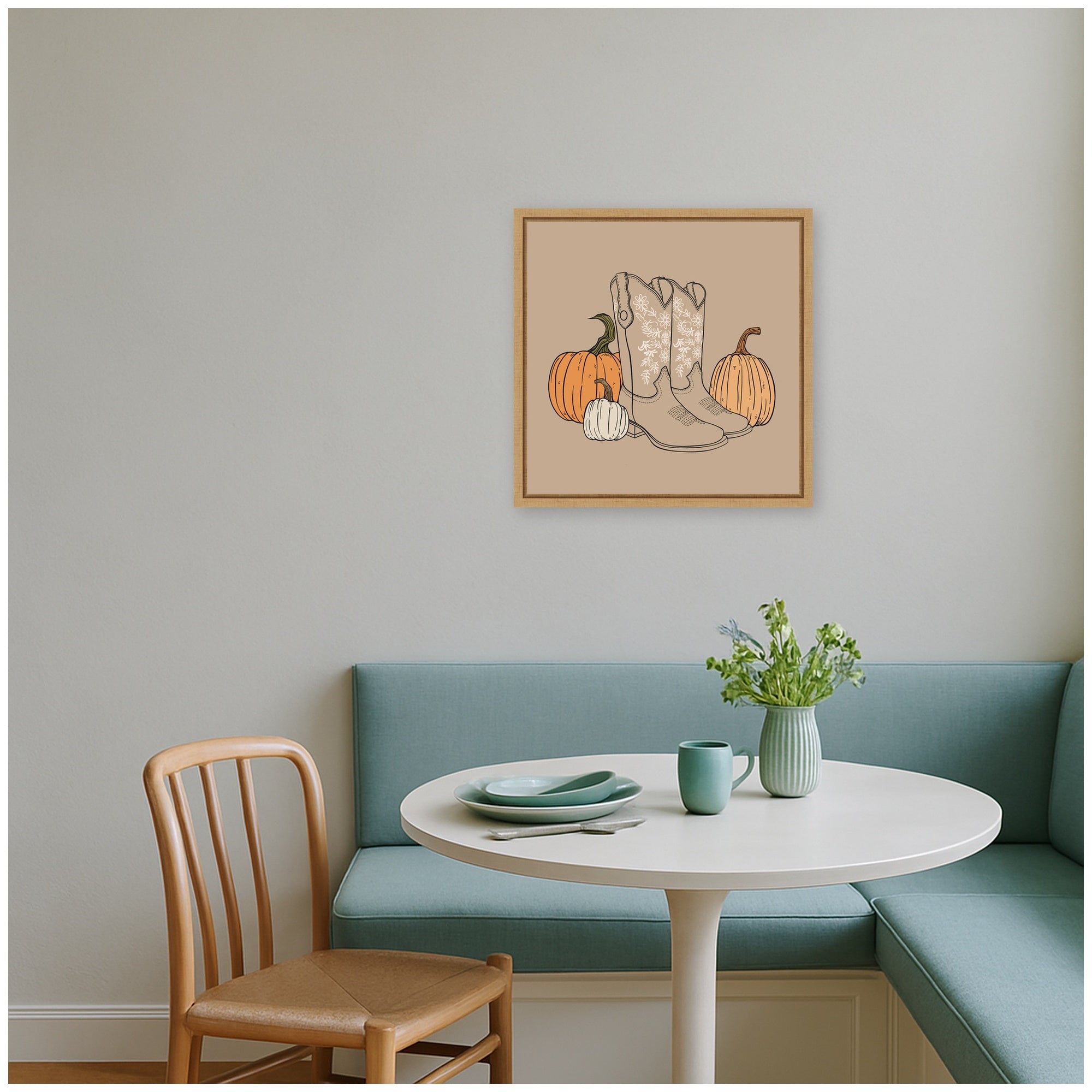 Framed Canvas 16x16 Sylvie Natural 5
