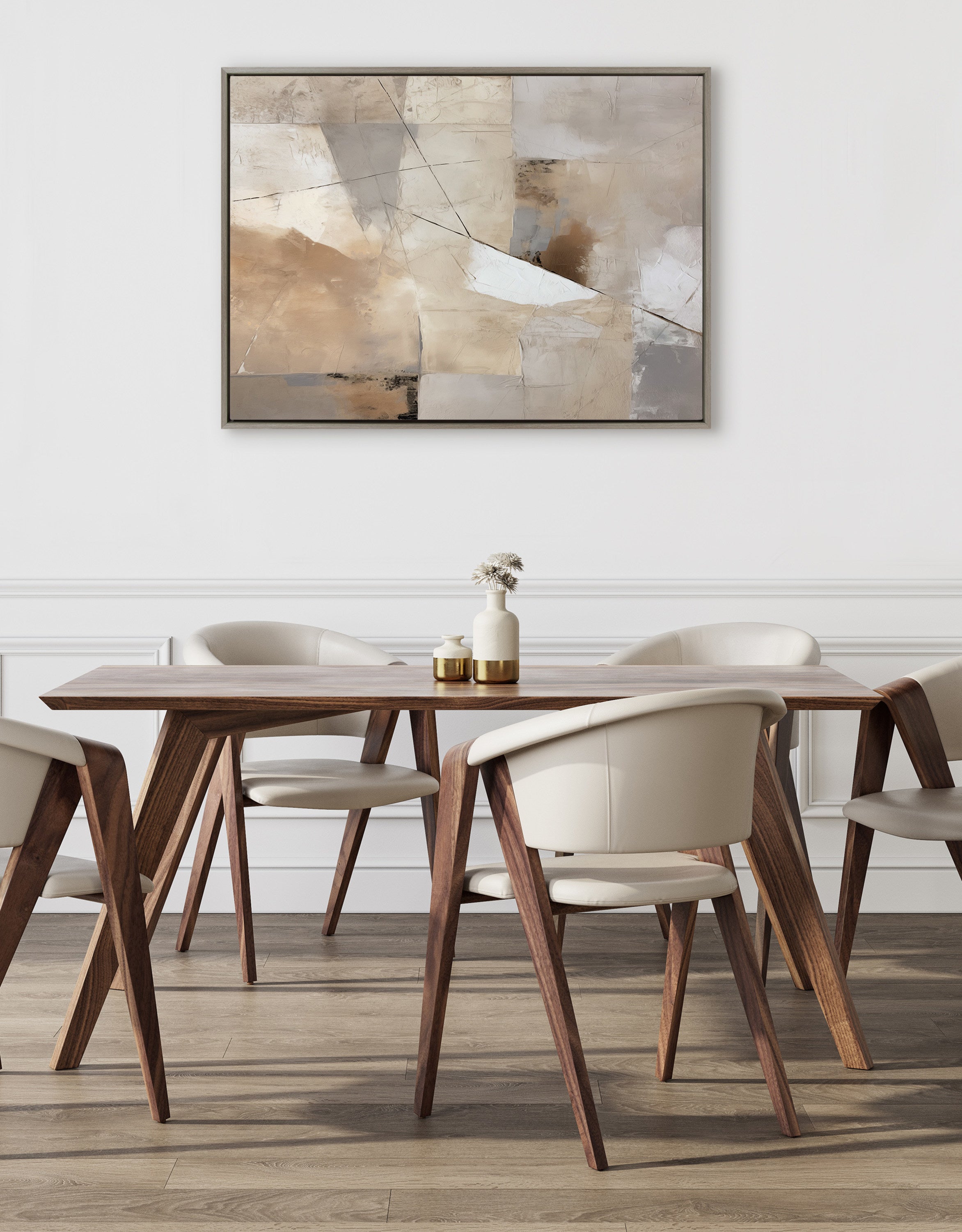 Framed Canvas 31.5x41.5 Sylvie Graywash 5