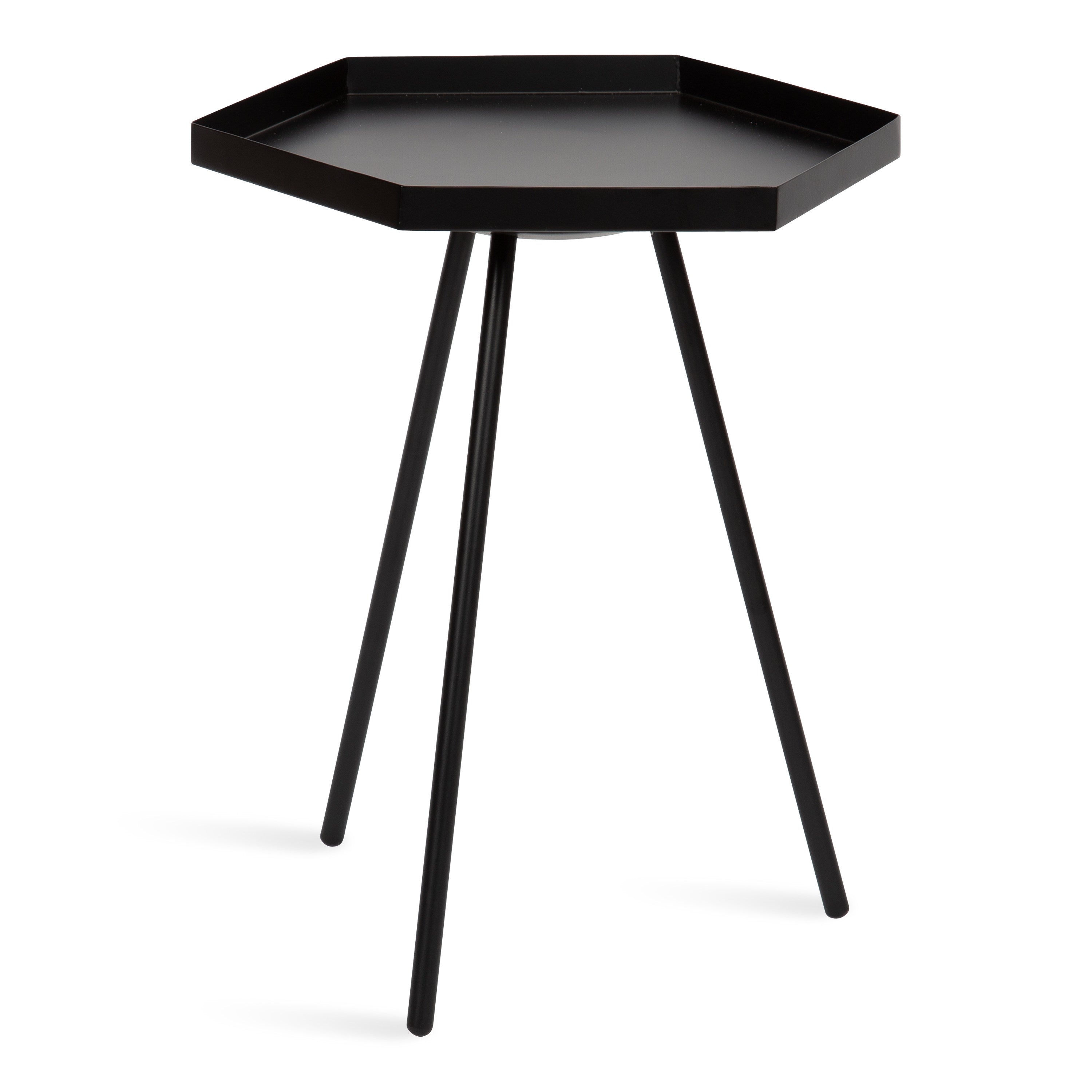 Side Table Black 17x15x20 3