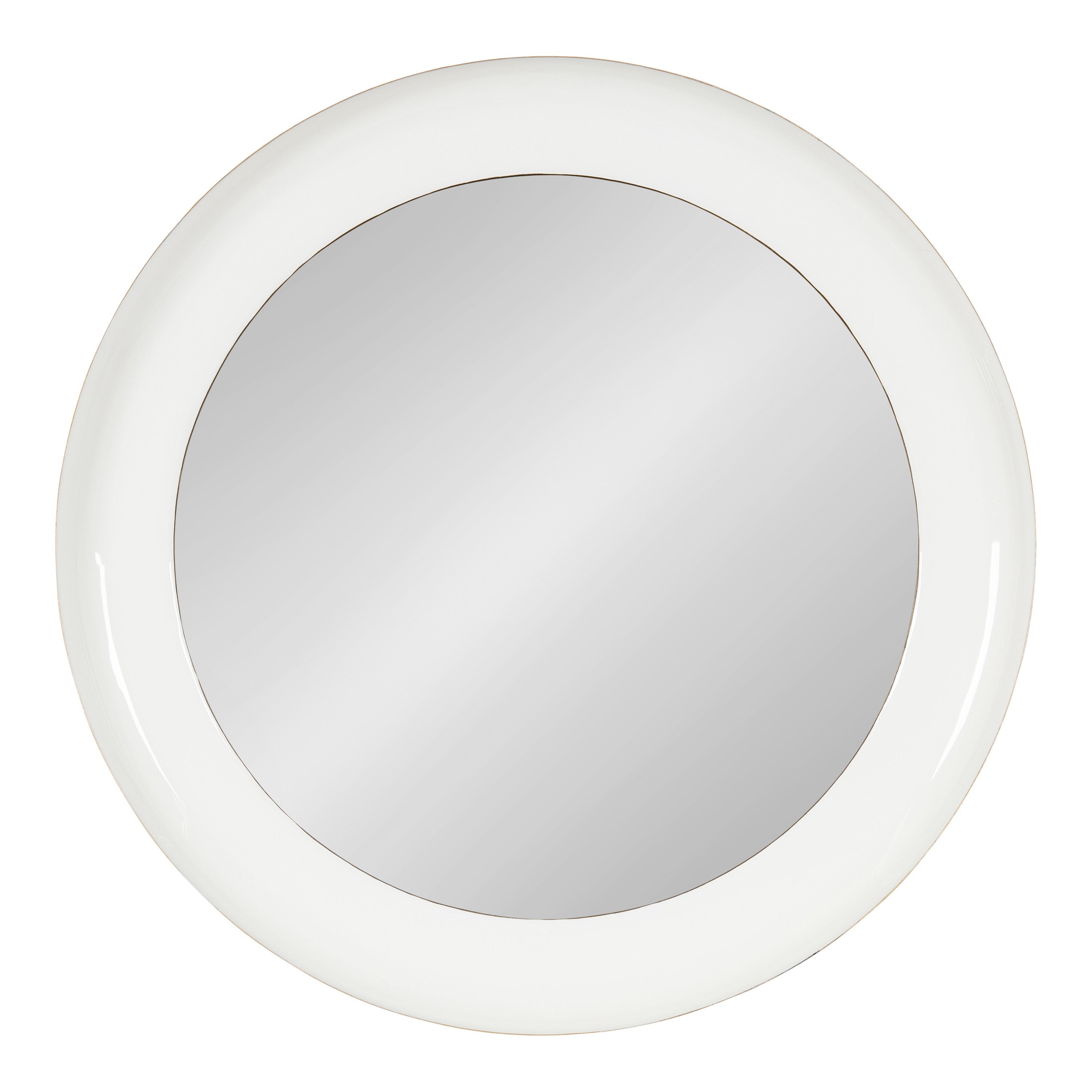 Round Mirror White Gold 22x22 2