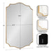 Scallop Mirror Gold 24x36 2